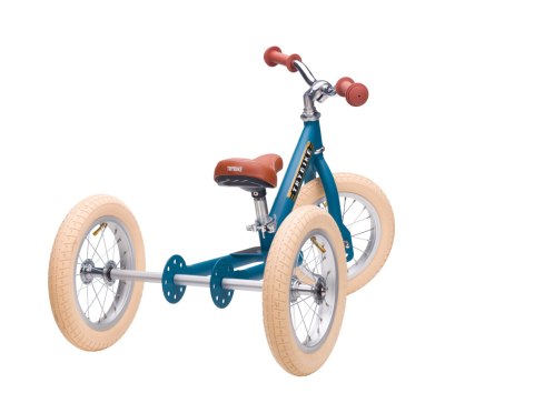 Pierwszy rowerek trójkołowy dziecięcy biegowy 2w1 niebieski balans Trybike