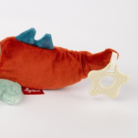 Przytulanka Smok na rzepy 45cm wielofunkcyjna zabawka rozwojowa sigikid