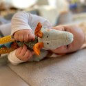 Przytulanka Smok na rzepy 45cm wielofunkcyjna zabawka rozwojowa sigikid