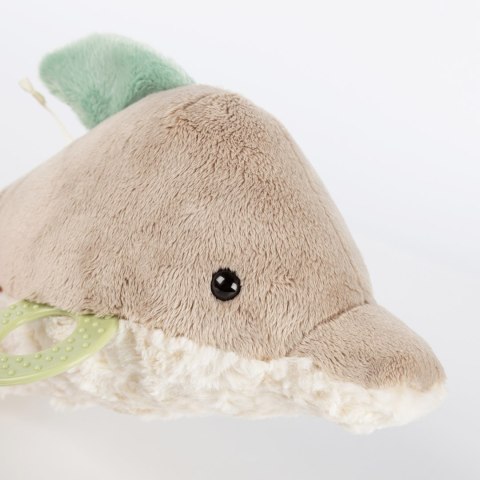 Zabawka rozwojowa Delfin 35cm szeleścik grzechotka gryzaczek dzieci sigikid