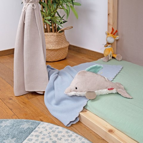 Zabawka rozwojowa Delfin 35cm szeleścik grzechotka gryzaczek dzieci sigikid