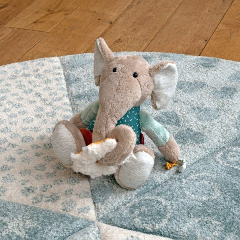 Zabawka rozwojowa Słonik z pozytywką 27cm szeleścik grzechotka sigikid