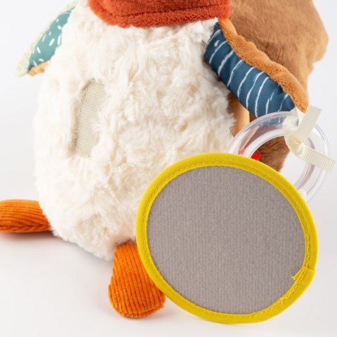 Zabawka rozwojowa Wiewiórka szeleścik grzechotka gryzaczek lusterko sigikid