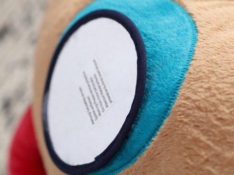 Zabawka rozwojowa poduszka Piesek XXL 80cm szeleścik grzechotka sigikid