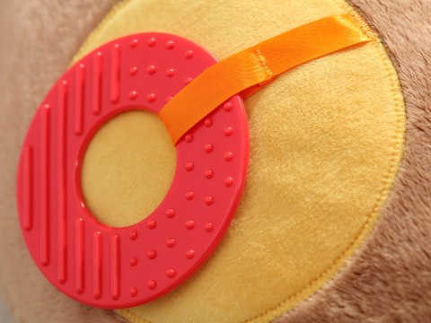 Zabawka rozwojowa poduszka Piesek XXL 80cm szeleścik grzechotka sigikid