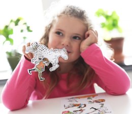 Zestaw kreatywnych naklejek do zabawy Pippi Langstrumpf, zabawka dla dzieci