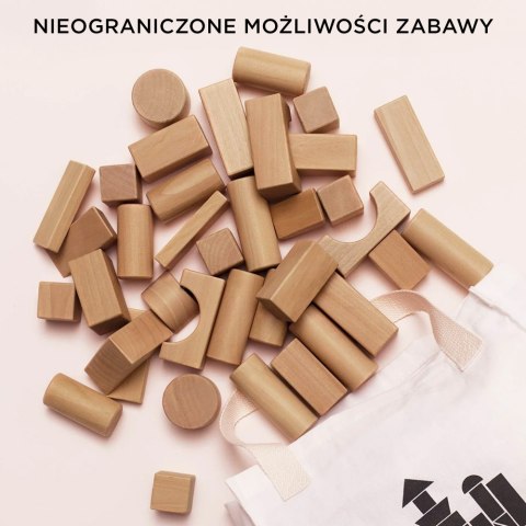 Drewniane klocki zestaw 60 sztuk, zabawka edukacyjna dla dzieci, Le Toy Van