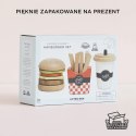 Drewniany zestaw 3w1 hamburger frytki napój, zabawka dla dzieci, Le Toy Van