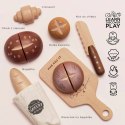 Drewniany zestaw pieczywa z nożem do krojenia, zabawka dzieci Le Toy Van