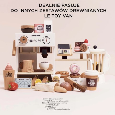 Drewniany zestaw pieczywa z nożem do krojenia, zabawka dzieci Le Toy Van