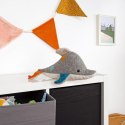 Pierwsza przytulanka Delfin 33cm patchworkowa zabawka dla dzieci sigikid