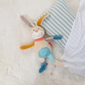 Pierwsza przytulanka Króliczek 31cm patchworkowa zabawka dla dzieci sigikid