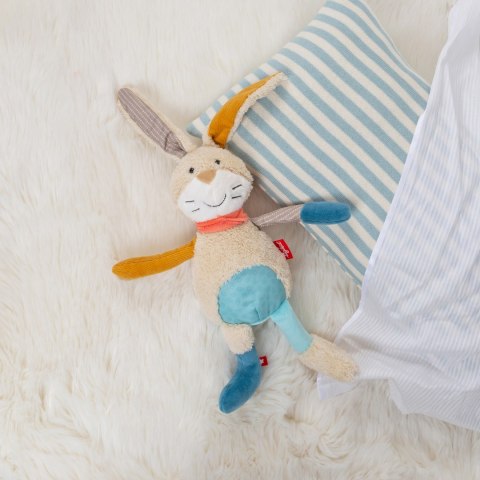 Pierwsza przytulanka Króliczek 31cm patchworkowa zabawka dla dzieci sigikid