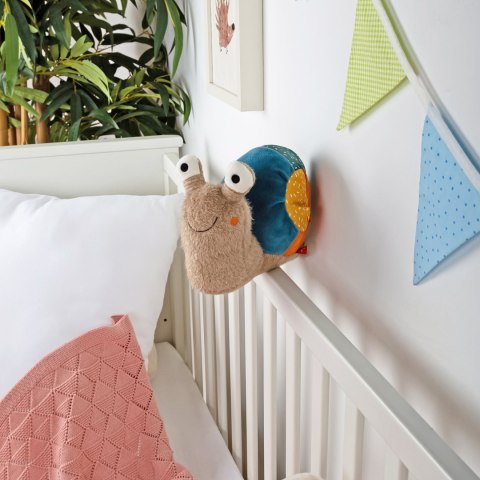 Pierwsza przytulanka Ślimak 29cm patchworkowa maskotka zabawka sigikid