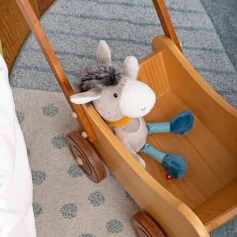 Pierwsza przytulanka pastelowy Osiołek 31cm patchworkowa zabawka sigikid