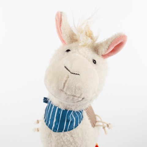 Pierwsza przytulanka patchworkowa Lama 29cm maskotka dla dzieci sigikid