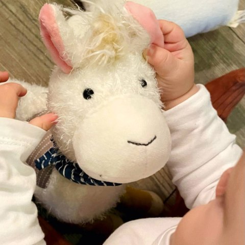 Pierwsza przytulanka patchworkowa Lama 29cm maskotka dla dzieci sigikid