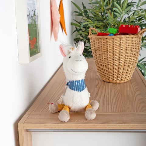 Pierwsza przytulanka patchworkowa Lama 29cm maskotka dla dzieci sigikid