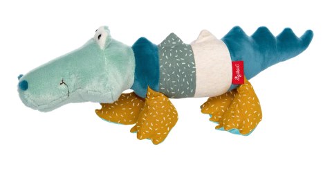 Pierwsza przytulanka pluszowy Krokodyl 43cm patchworkowa maskotka sigikid