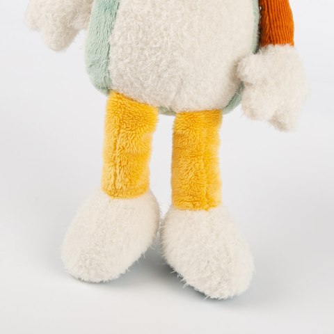 Pierwsza przytulanka pluszowy Miś Polarny 31cm patchworkowa zabawka sigikid