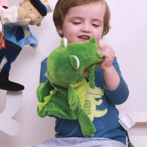 Pluszowa pacynka Krokodyl maskotka teatrzyk zabawka dla dzieci sigikid