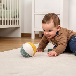 Pluszowa piłka zabawka rozwojowa miękka piłeczka grzechotka dzieci sigikid