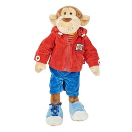 Pluszowa zabawka edukacyjna Małpka nauka przebierania 43cm lalka sigikid