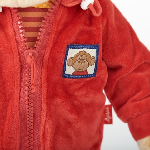 Pluszowa zabawka edukacyjna Małpka nauka przebierania 43cm lalka sigikid