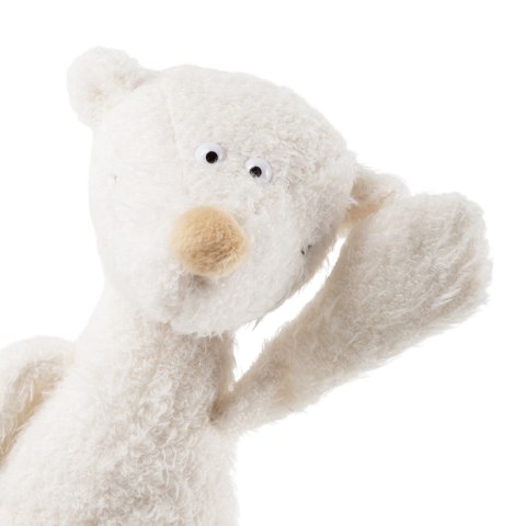 Pluszowy biały Miś Ach Good! 25 cm pierwsza przytulanka dla dzieci sigikid