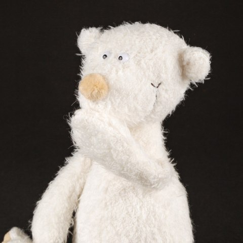 Pluszowy biały Miś Ach Good! 25 cm pierwsza przytulanka dla dzieci sigikid