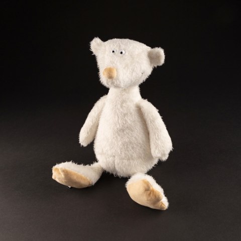 Pluszowy biały Miś Ach Good! 36 cm pierwsza przytulanka dla dzieci sigikid