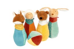 Zestaw miękkie Kręgle dla dzieci pluszowa zabawka rozwojowa gra sigikid