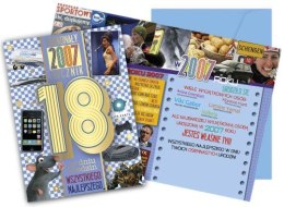 Karnet Urodziny 18-latka (osiemnastka, cyfry, roczniki) 2025 V-115