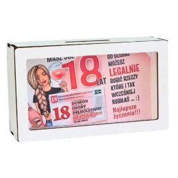 Skarbonka na 18 urodziny dla dziewczyny DOWÓD