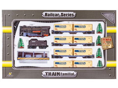 Realistyczna Kolejka Fenfa - Parowóz + Wagony Towarowe