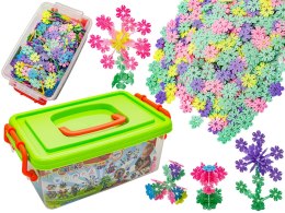 Klocki Konstrukcyjne, Rzepy, Kreatywne Rzepki Czepki Płatki Śniegu ok. 1000 Sztuk 3,1CM