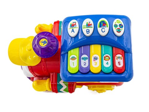 Kolorowa Lokomotywa, Ciuchcia Sorter Klocki Dźwięk Hola