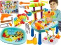 Multifunkcyjny Stolik + Narzędzia, Wkrętarka + Kreatywna Mozaika 355el. Zestaw Konstrukcyjny