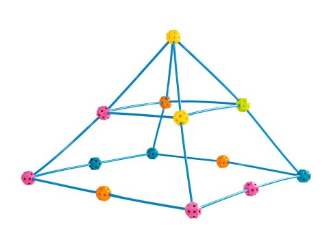 Namiot Baza Fort Słomki Konstrukcyjne, Klocki, Patyczki ok. 86 Elementów