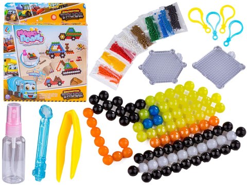 Koraliki Wodne POJAZDY BUDOWLANE Zestaw Akcesoria