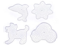 Szablon Do Prasowanek, Podstawka 4 Wzory, AUTKO KWIATEK DELFIN PIESEK Prasowanka Koraliki Do Prasowania