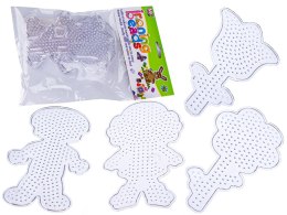 Szablon Do Prasowanek, Podstawka 4 Wzory, LUDZIKI, KWIATY Prasowanka Koraliki Do Prasowania