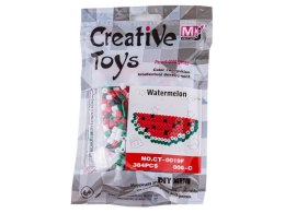 Koraliki do prasowania Wersja 3D, Szablon ARBUZ Owoce, Saszetka, Prasowanka