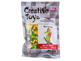 Koraliki do prasowania Wersja 3D, Szablon KONIK MORSKI, Saszetka, Prasowanka