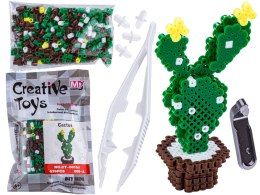 Koraliki do prasowania Wersja 3D, Szablon Kwiatek Kaktus, Saszetka, Prasowanka