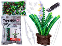 Koraliki do prasowania Wersja 3D, Szablon Kwiatek Wrzos Lawenda, Saszetka, Prasowanka