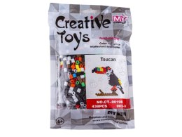 Koraliki do prasowania Wersja 3D, TUKAN Ptak, Saszetka, Prasowanka