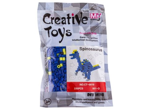 Koraliki do prasowania Wersja 3D, VELOCIRAPTOR, DINOZAUR, Saszetka, Prasowanka