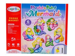 Kreatywny Zestaw Stwórz Magnes, Odlew DIY KOLOROWE SYRENKI Zrób To Sam