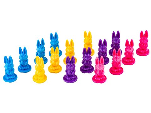 Rodzinna Gra Planszowa WYŚCIGI KRÓLICZKÓW, Wyścig Po Marchewkę, Bunny Gam